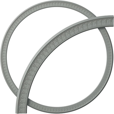Ekena Millwork 79 1/2-in. OD x 70 1/4-in. ID x 4 5/8-in. W x 1 1/8-in. P Spiral Ceiling Ring Kit CRK78SP